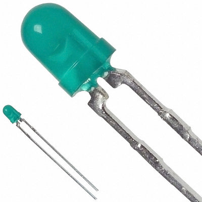 HLMP-1503 by Broadcom Limited - LED GREEN DIFFUSED T-1 T/H
