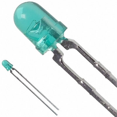 HLMP-1521 by Broadcom Limited - LED GREEN CLEAR T-1 T/H