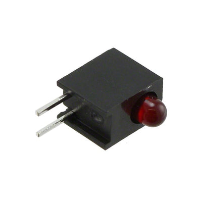 HLMP-1600-D00A2 by Broadcom Limited - LED 3MM 5V GAP RED RA HOUSING
