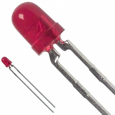 HLMP-1601 by Broadcom Limited - LED RED DIFFUSED T-1 T/H