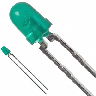 HLMP-1641 by Broadcom Limited - LED GREEN DIFFUSED T-1 T/H