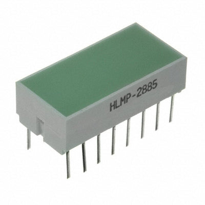 HLMP-2885-FG000 by Broadcom Limited - LED LT BAR 8.89X19.05MM SGL GRN