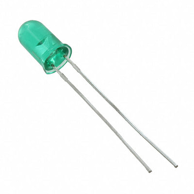 HLMP-3519-F0002 by Broadcom Limited - LED GREEN CLEAR T-1 3/4 T/H