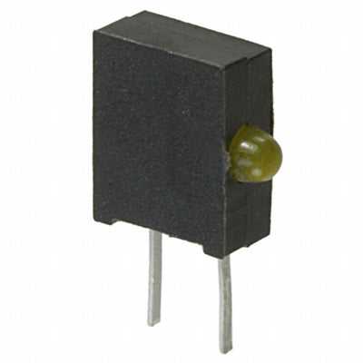 HLMP-6720-F0010 by Broadcom Limited - LED DOME 2V YELLOW RT ANGLE
