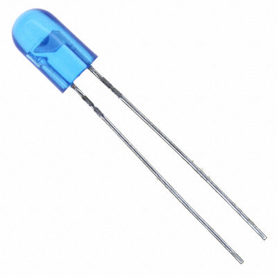 HLMP-AB86-MQ0ZZ by Broadcom Limited - LED BLUE CLEAR 5MM OVAL T/H
