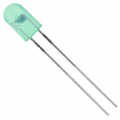 HLMP-AM86-TW0ZZ by Broadcom Limited - LED GREEN CLEAR 5MM OVAL T/H