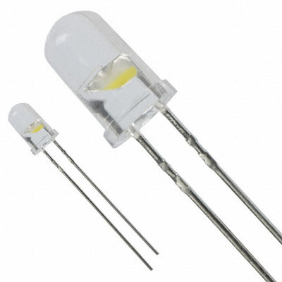 HLMP-CW30-SV000 by Broadcom Limited - LED COOL WHITE CLEAR T-1 3/4 T/H