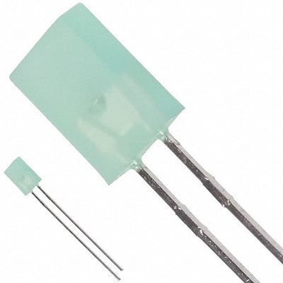 HLMP-S501-C0000 by Broadcom Limited - LED GREEN DIFF RECT 2MMX5MM T/H