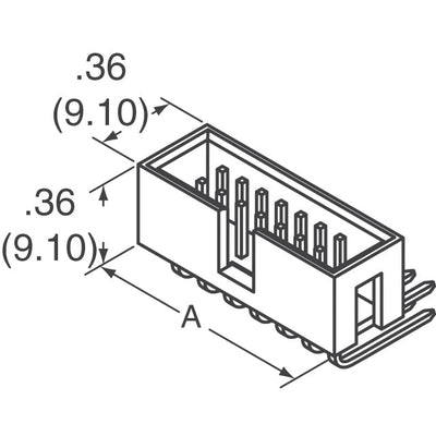 AWHW 16A-0202-T by Assmann WSW Components - CONNECTOR HEADER R/A 16POS 2.54MM
