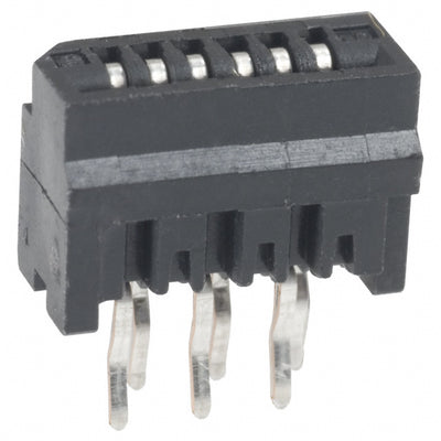 HLW6S-2C7LF by Amphenol ICC (FCI) - CONNECTOR FFC FPC VERT 6POS 1MM PCB