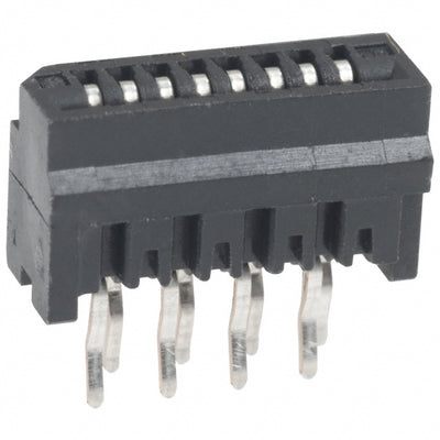 HLW8S-2C7LF by Amphenol ICC (FCI) - CONNECTOR FFC FPC VERT 8POS 1MM PCB