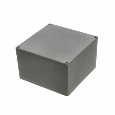 1590KGY by Hammond Manufacturing - BOX ALUM GRAY 4.921""L X 4.921""W