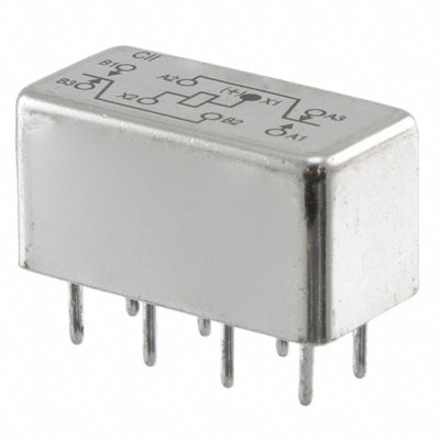 HMS1201S110P by TE Connectivity Aerospace, Defense and Marine - RELAY GEN PURPOSE DPDT 2A 12VDC