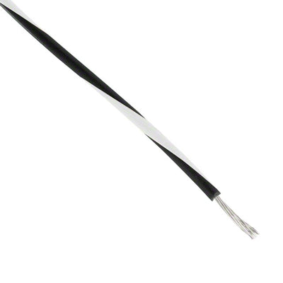 44A0111-24-09 by TE Connectivity Raychem Cable Protection - HOOK-UP DL WALL STRND 24AWG B/W