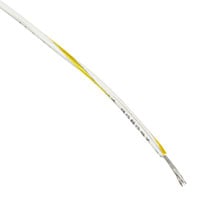 1854 WY005 by Alpha Wire - HOOK-UP STRND 24AWG WHT/YEL 100