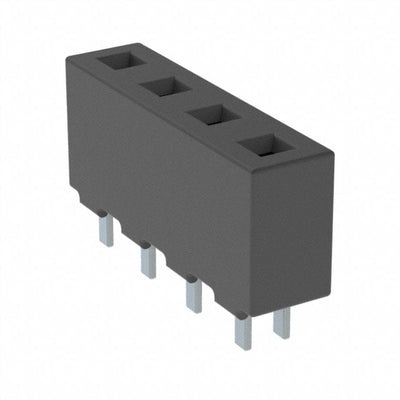 HPF-04-01-T-S by Samtec Inc. - CONNECTOR RECPT 4POS 0.2 TIN PCB
