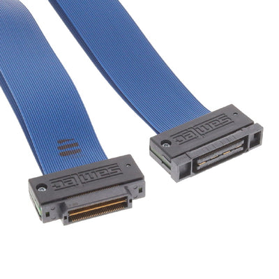 HQCD-030-12.00-TEU-SEU-1 by Samtec Inc. - 0.50 MM Q STRIP HIGH-SPEED COAX