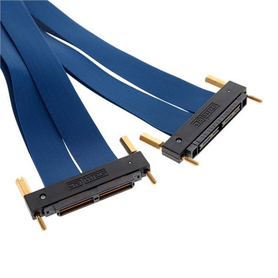 HQCD-060-18.00-TEU-SEU-1-B by Samtec Inc. - CABLE HDR M-F 120POS 18"" W/SCRW