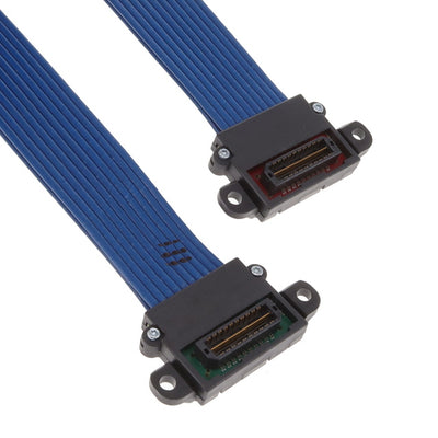 HQDP-020-40.00-TTL-TTL-5-B by Samtec Inc. - CABLE ASSM M-M 20PAIR 40"" HDR
