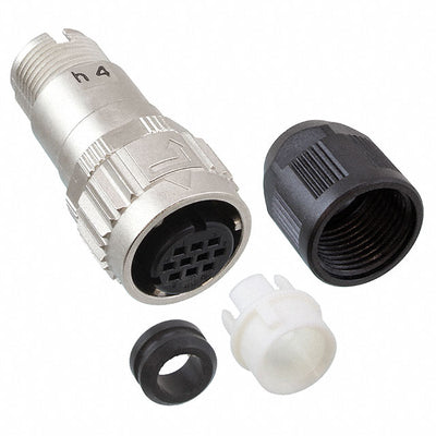 HR08D-12WPK-10SC by Hirose Electric Co Ltd - CONNECTOR PLG HSG FMALE 10POS INLINE