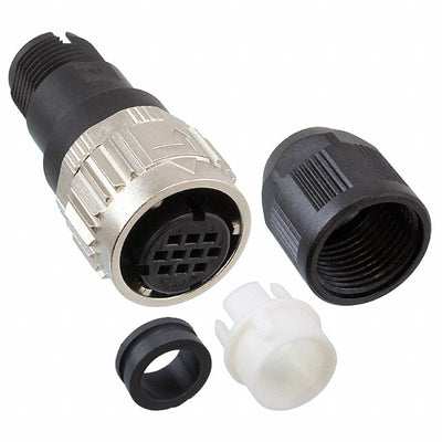 HR08D-12WPN-10SC by Hirose Electric Co Ltd - CONNECTOR PLG HSG FMALE 10POS INLINE