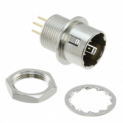 HR10-7R-6PA(73) by Hirose Electric Co Ltd - CONNECTOR RECPT MALE 6POS GOLD SOLDER