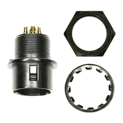 HR10A-7R-6P(74) by Hirose Electric Co Ltd - CONNECTOR RECPT MALE 6P GOLD SLDR CUP