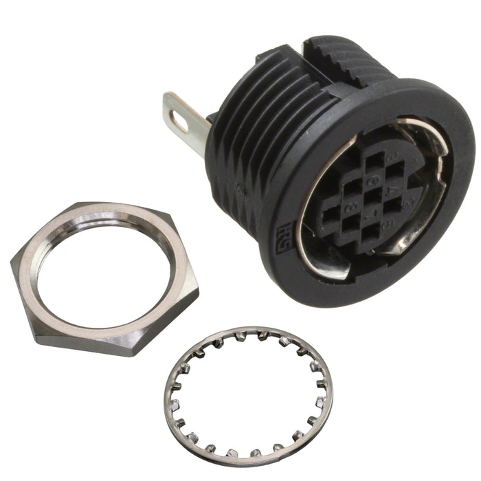 HR12-10R-8SC(71) by Hirose Electric Co Ltd - CONNECTOR RECPT HSNG FMALE 8POS PNL MT