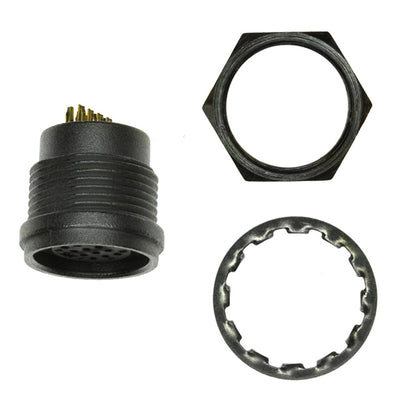 HR25A-9R-12S by Hirose Electric Co Ltd - CONNECTOR RECPT FMALE 12P SOLDER CUP