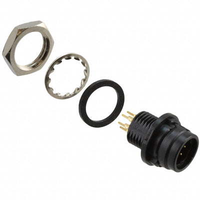 HR30-6R-6PD(71) by Hirose Electric Co Ltd - CONNECTOR RECPT MALE 6POS GOLD SOLDER
