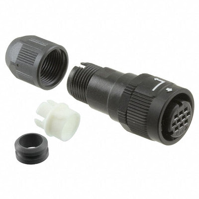 HR34B-12WPB-10SC by Hirose Electric Co Ltd - CONNECTOR PLG HSG FMALE 10POS INLINE