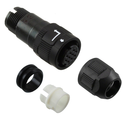 HR34B-12WPK-10S by Hirose Electric Co Ltd - CONNECTOR PLUG FMALE 10P SOLDER CUP