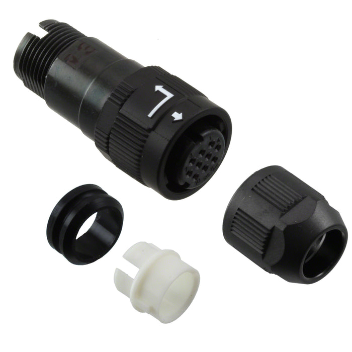HR34B-12WPK-10S by Hirose Electric Co Ltd - CONNECTOR PLUG FMALE 10P SOLDER CUP