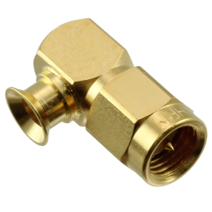 HRM-104(40) by Hirose Electric Co Ltd - CONNECTOR SMA PLUG R/A 50OHM SOLDER