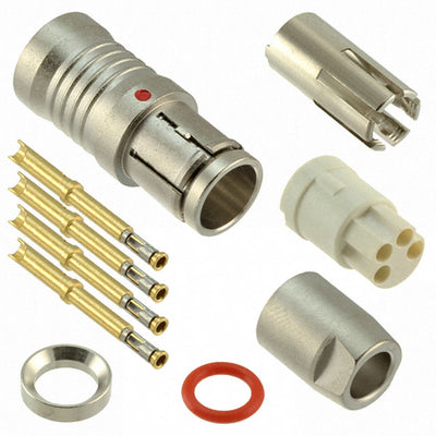 HS2C4F20C by Switchcraft Inc. - CONNECTOR PLUG FMALE 4POS GOLD CRIMP