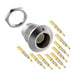 HS2P9M26 by Switchcraft Inc. - CONNECTOR RECPT MALE 9POS GOLD CRIMP