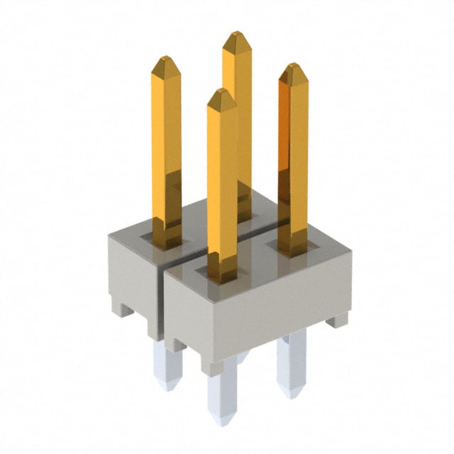 HTSW-102-07-S-D by Samtec Inc. - CONNECTOR HEADER VERT 4POS 2.54MM