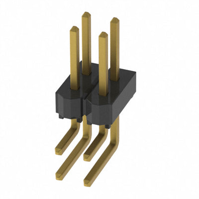 HTSW-102-08-G-D-RA by Samtec Inc. - CONNECTOR HEADER R/A 4POS 2.54MM
