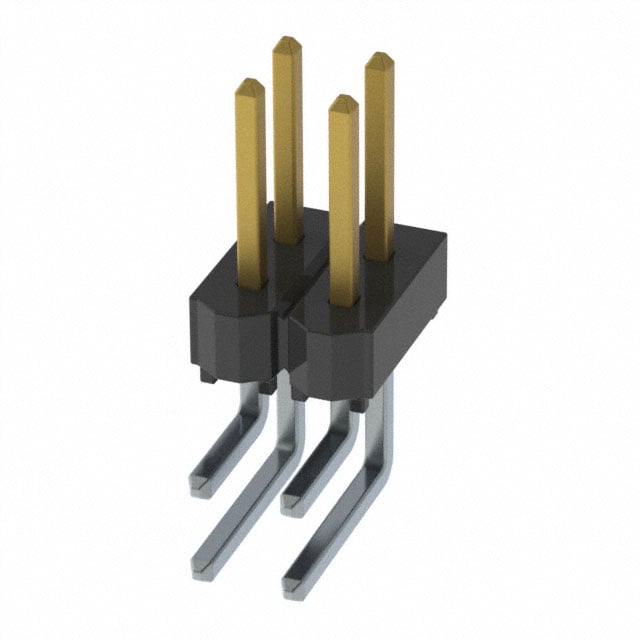 HTSW-102-08-S-D-RA by Samtec Inc. - CONNECTOR HEADER R/A 4POS 2.54MM
