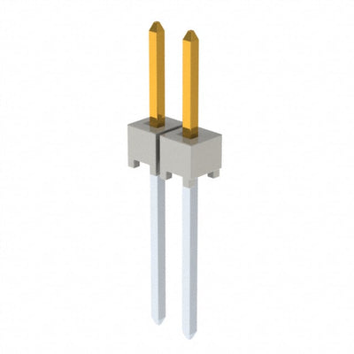HTSW-102-09-L-S by Samtec Inc. - CONNECTOR HEADER VERT 2POS 2.54MM