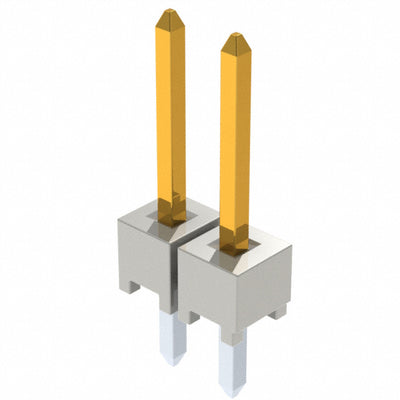 HTSW-102-23-G-S by Samtec Inc. - CONNECTOR HEADER VERT 2POS 2.54MM