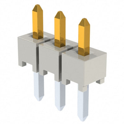 HTSW-103-06-L-S by Samtec Inc. - CONNECTOR HEADER VERT 3POS 2.54MM