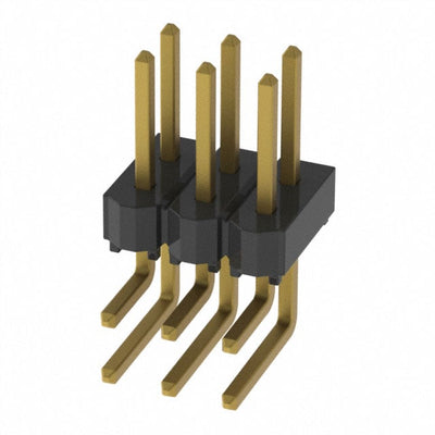 HTSW-103-08-G-D-RA by Samtec Inc. - CONNECTOR HEADER R/A 6POS 2.54MM