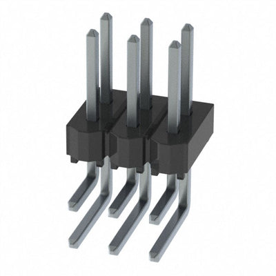 HTSW-103-08-T-D-RA by Samtec Inc. - CONNECTOR HEADER R/A 6POS 2.54MM