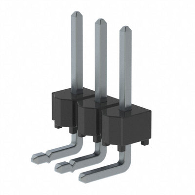 HTSW-103-08-T-S-LA by Samtec Inc. - CONNECTOR HEADER R/A 3POS 2.54MM