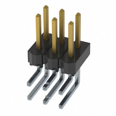 HTSW-103-08-L-D-LA by Samtec Inc. - CONNECTOR HEADER R/A 6POS 2.54MM