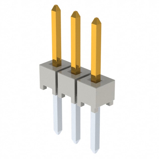 HTSW-103-08-L-S by Samtec Inc. - CONNECTOR HEADER VERT 3POS 2.54MM