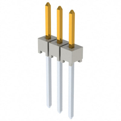 HTSW-103-09-F-S by Samtec Inc. - CONNECTOR HEADER VERT 3POS 2.54MM