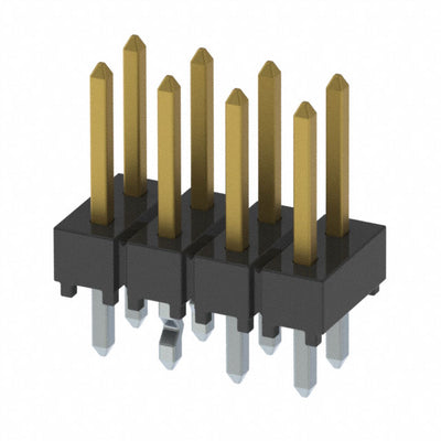 HTSW-104-07-L-D-LL by Samtec Inc. - CONNECTOR HEADER VERT 8POS 2.54MM