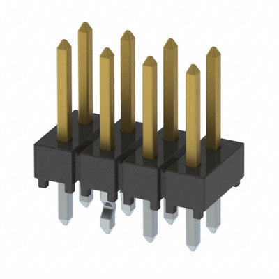 HTSW-104-07-F-D-LL by Samtec Inc. - CONNECTOR HEADER VERT 8POS 2.54MM